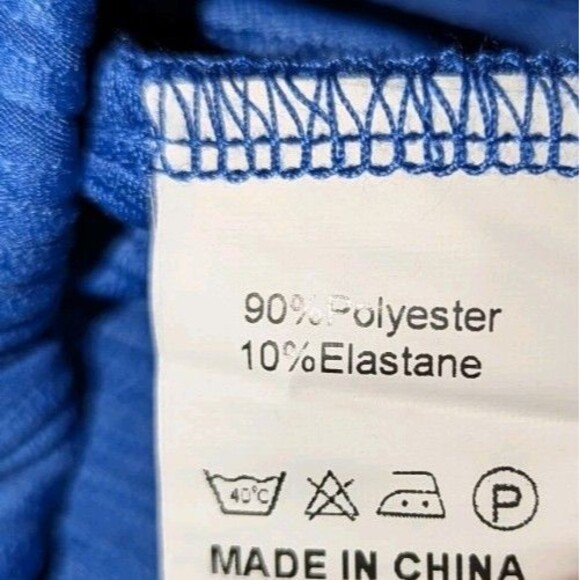 Jome Design Tunic Blouse Blue Long Sleeve Peasant Boho Size XL - Picture 7 of 7